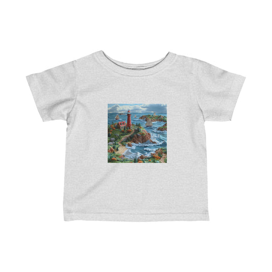 By The Seaside Series Print #6 Infant Fine Jersey Tee