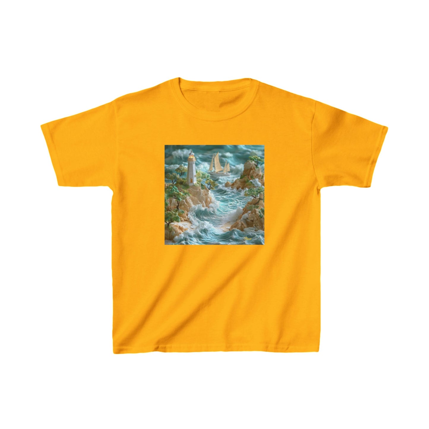 By The Seaside Series Print #9 Kids Heavy Cotton™ Tee