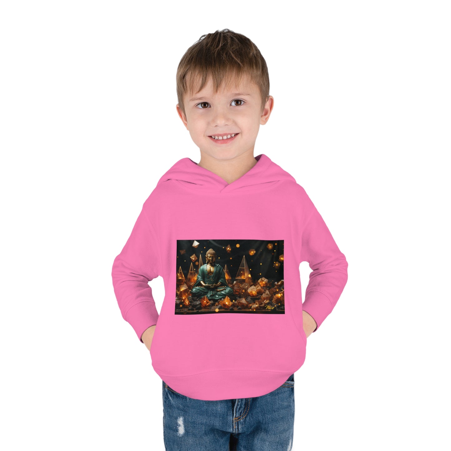 Ascending Buddah Series Print #4 Toddler Pullover Fleece Hoodie