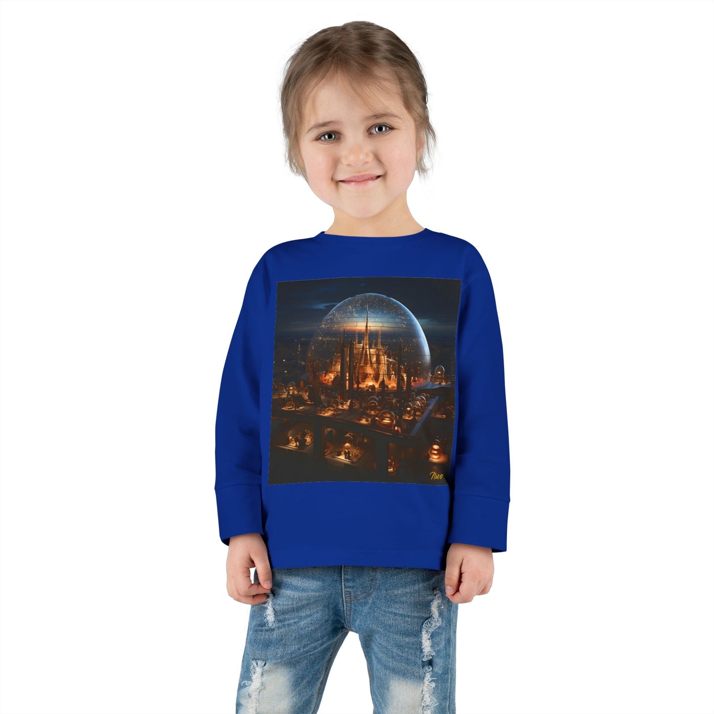 Elons' Dream Series Print #10 Toddler Long Sleeve Tee