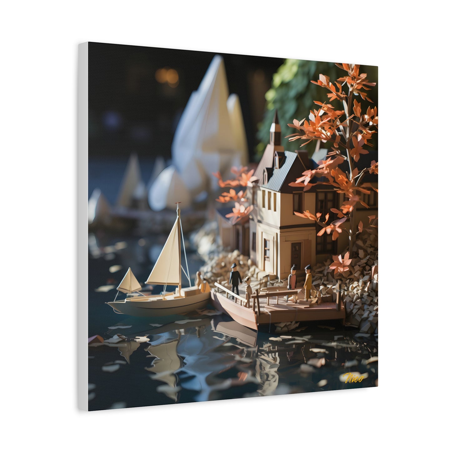 On The Docks By The Bay Series Print #9 - Streched Matte Canvas Print, 1.25" Thick