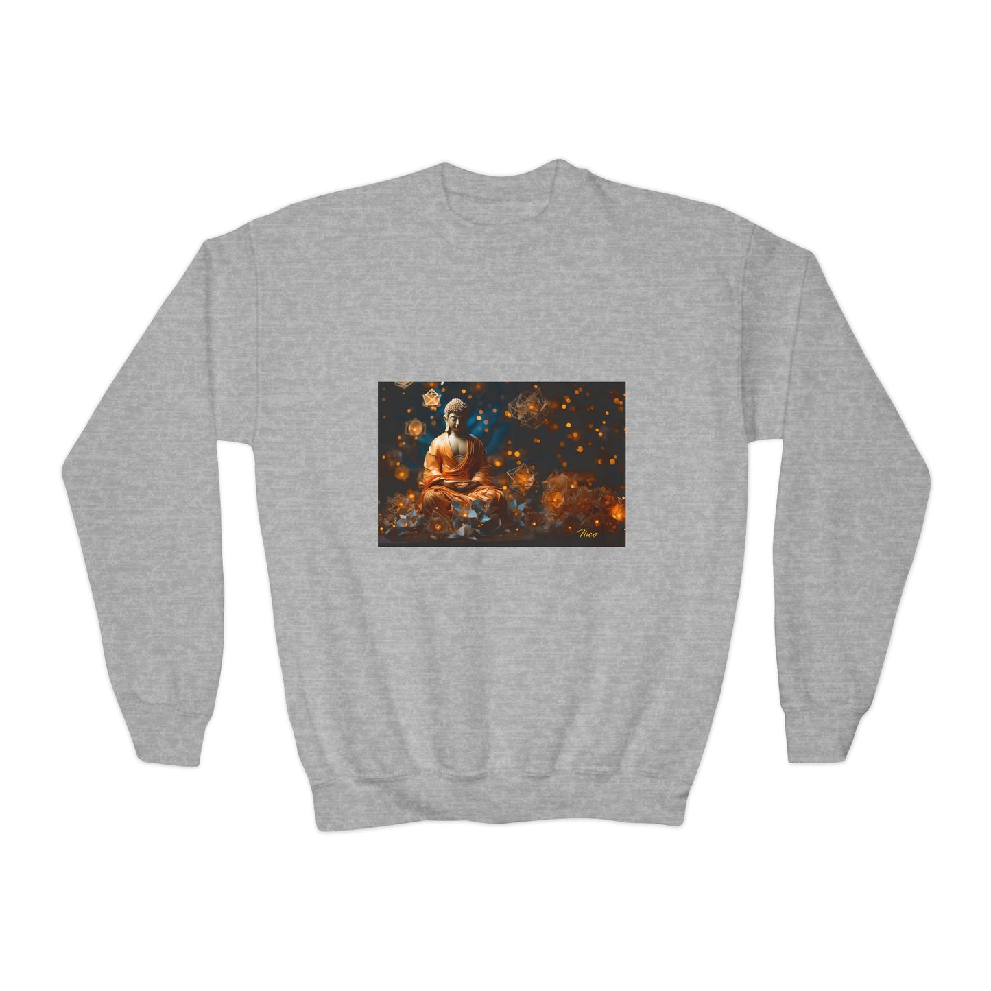 Ascending Buddah Series Print #7 Youth Crewneck Sweatshirt