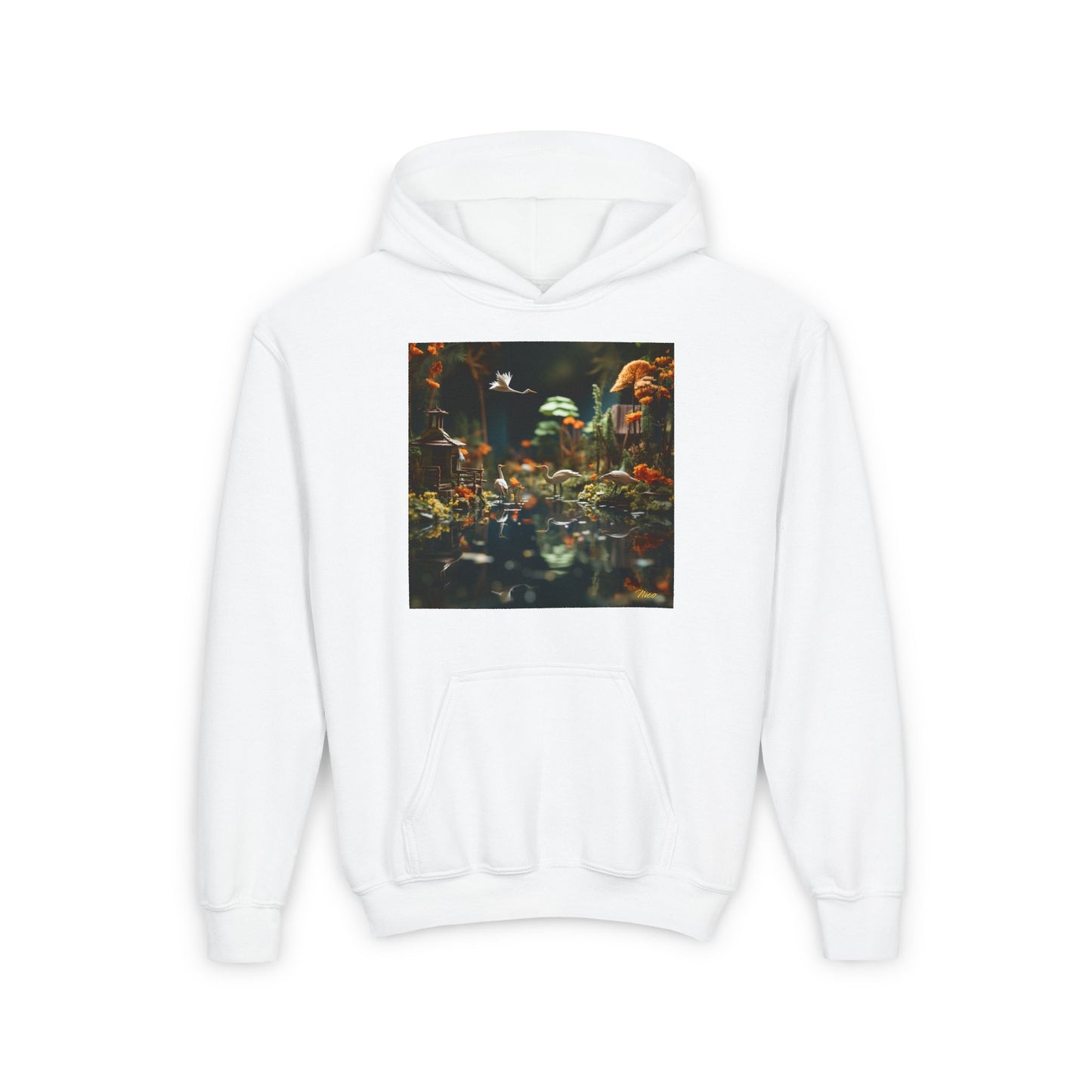 Born On A Bayou Series Print #6 Youth Heavy Blend Hooded Sweatshirt