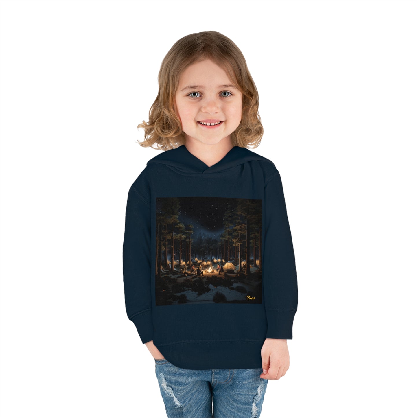 Under The Starry Skies Series Print #5 Toddler Pullover Fleece Hoodie