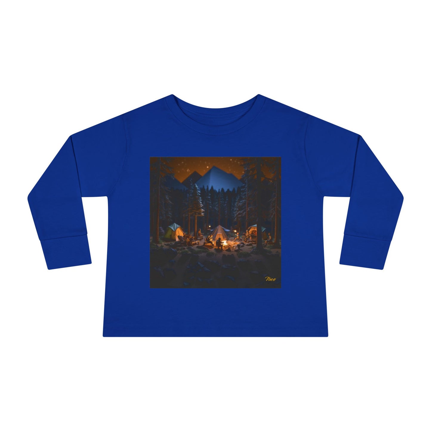 Under The Starry Skies Series Print #1 Toddler Long Sleeve Tee