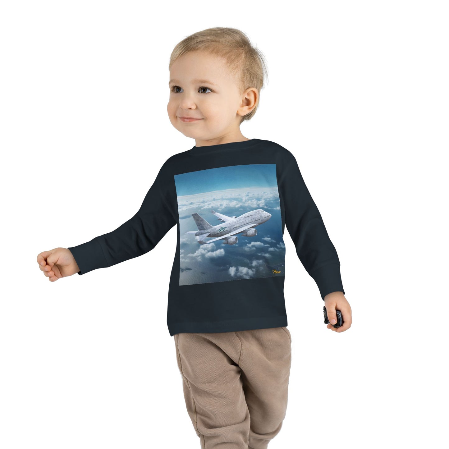 Big Ol' Jet Airliner Series Print #3 Toddler Long Sleeve Tee