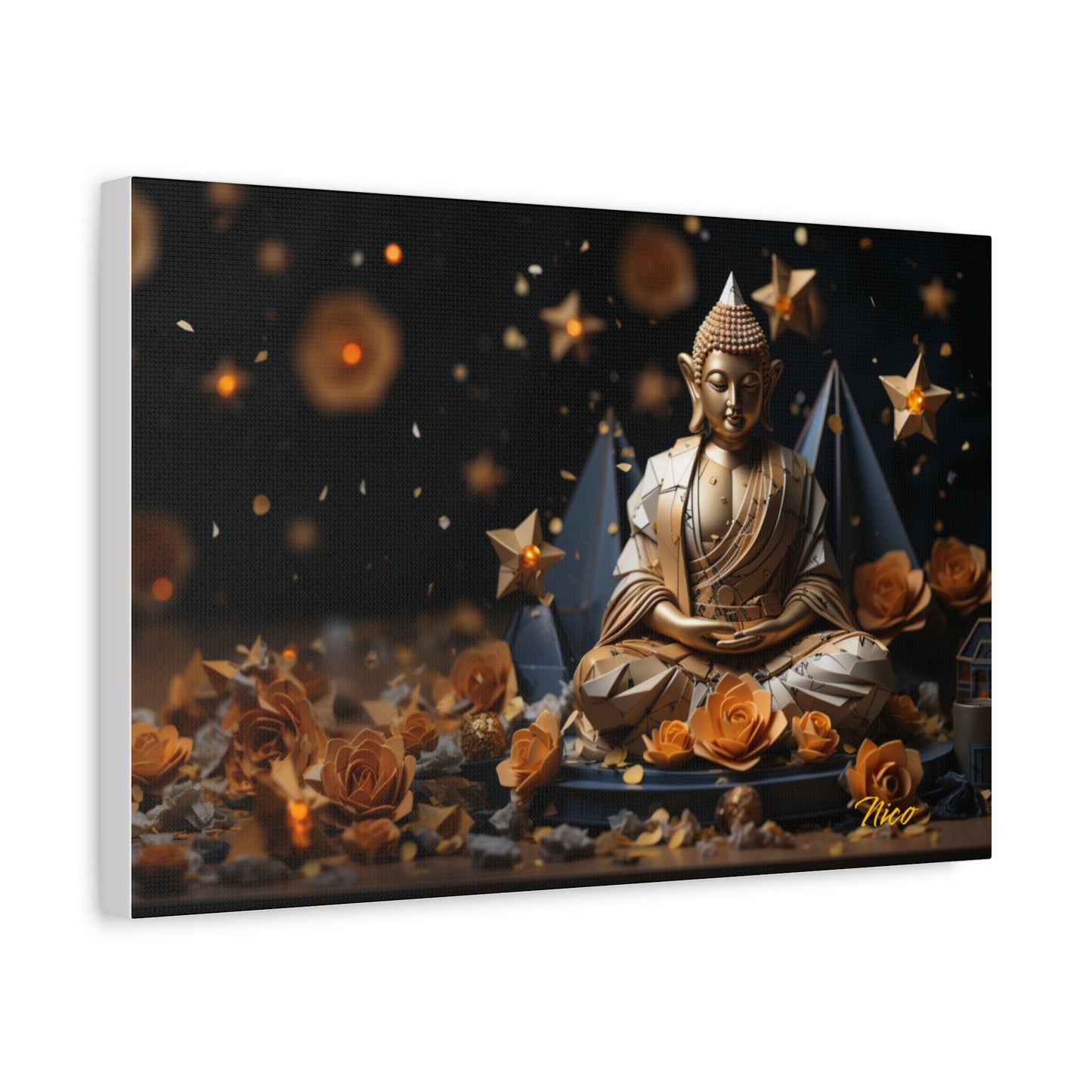 Ascending Buddha Series Print #5 - Streched Matte Canvas Print, 1.25" Thick