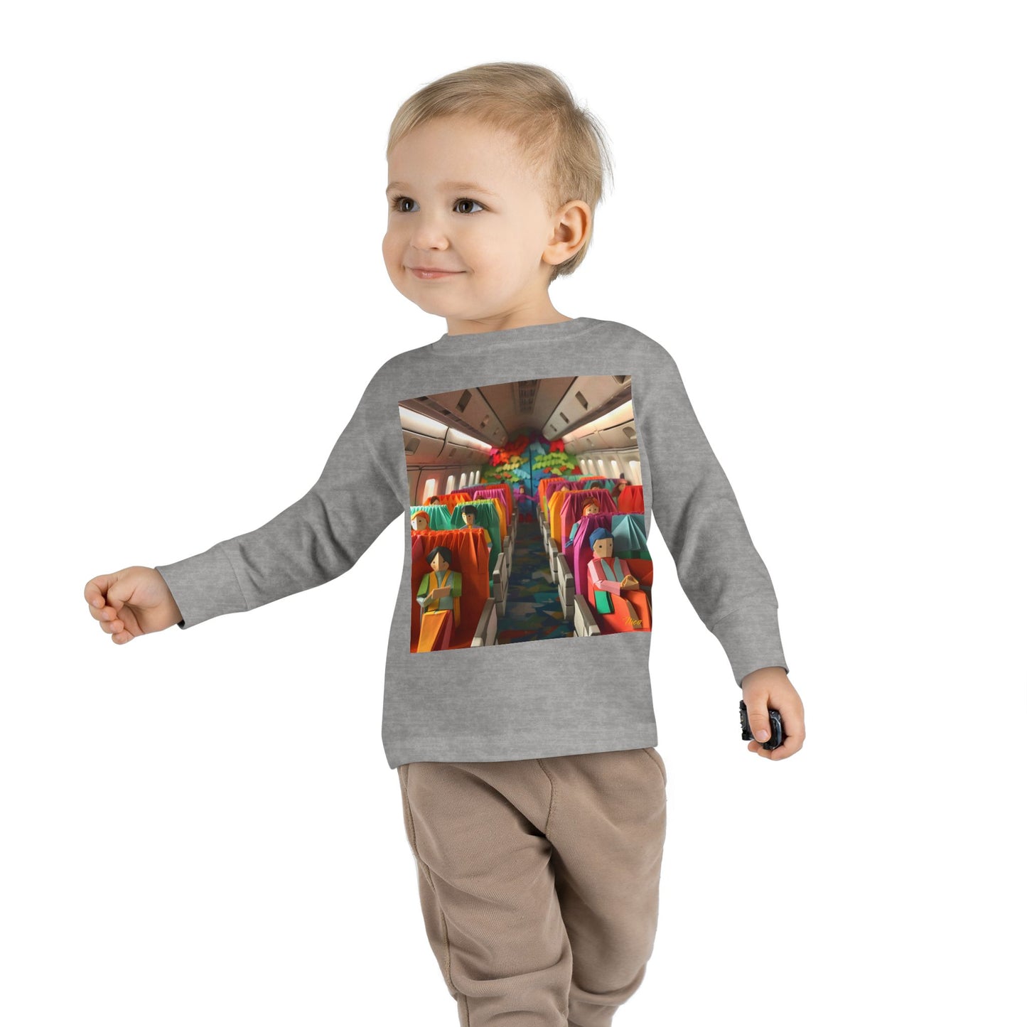 Big Ol' Jet Airliner Series Print #2 Toddler Long Sleeve Tee