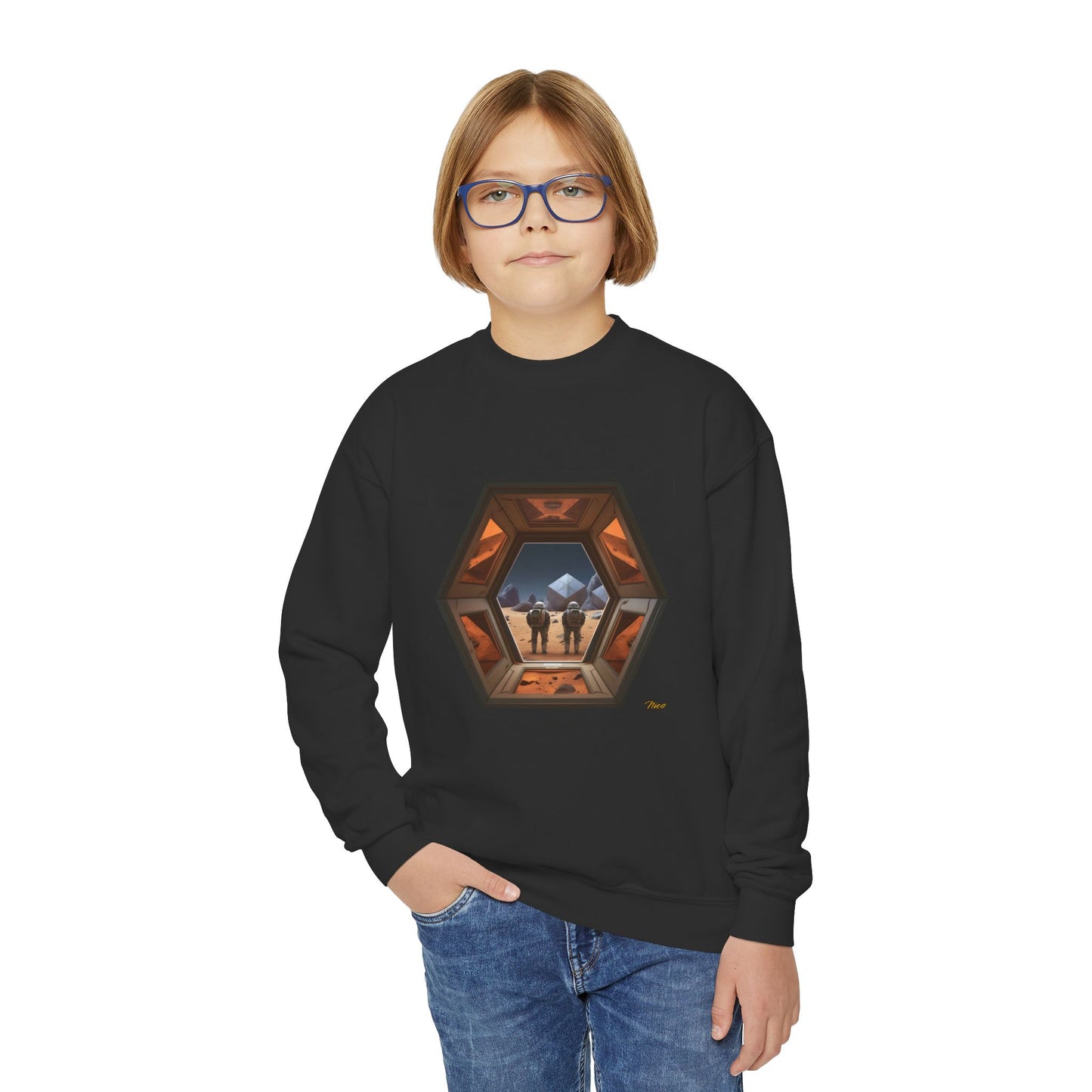 Elons' Dream Series Print #6 Youth Crewneck Sweatshirt