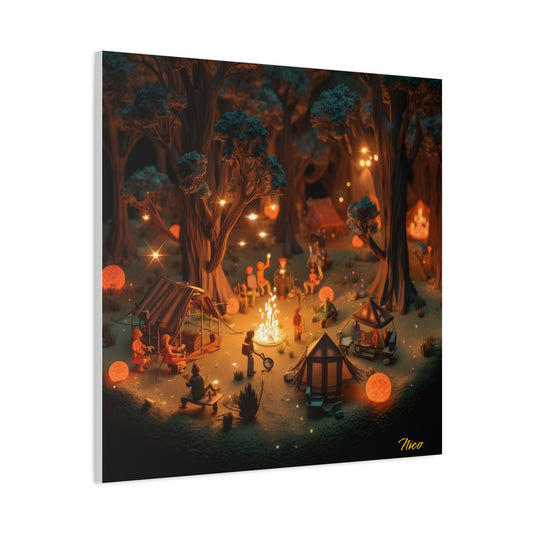 Campfire Series Print #4 - Streched Matte Canvas Print, 1.25" Thick