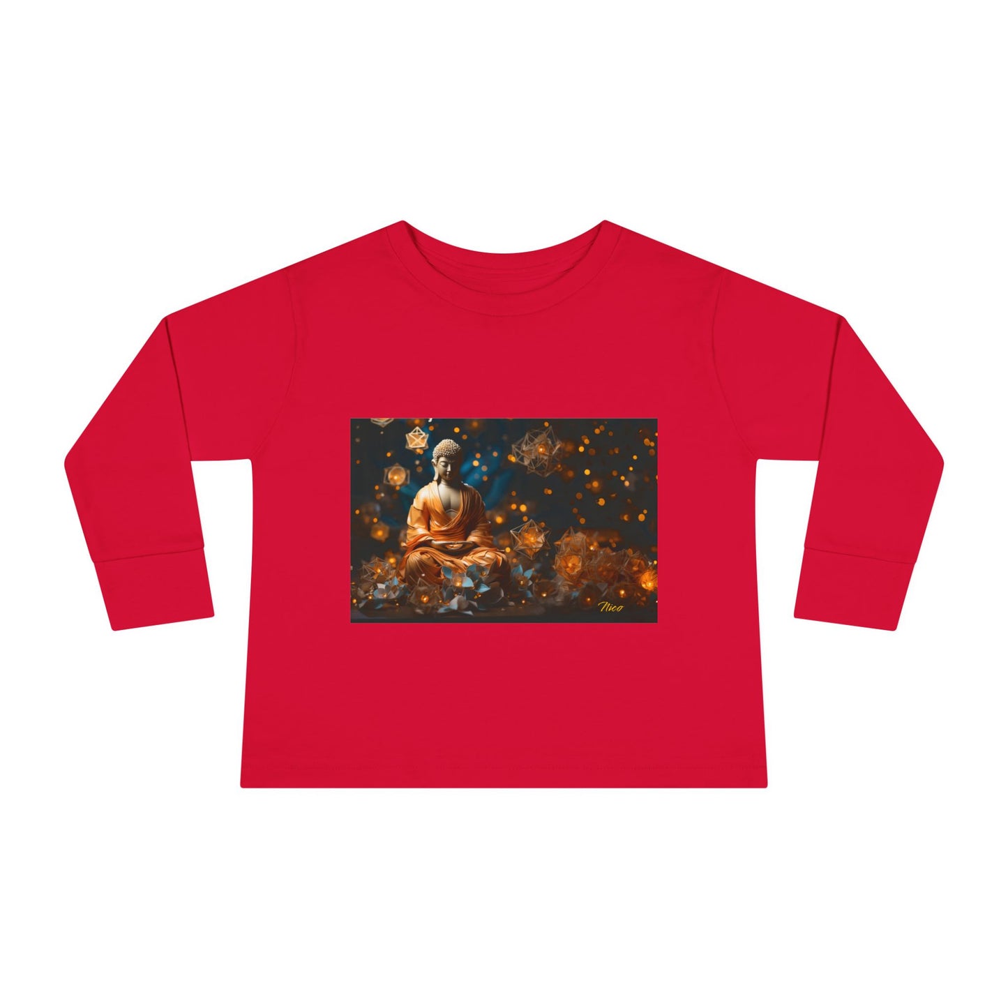 Ascending Buddha Series Print #8 Toddler Long Sleeve Tee