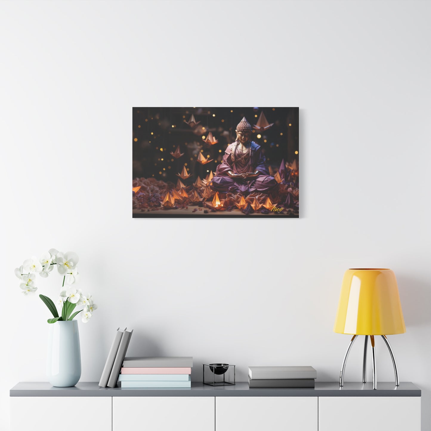 Ascending Buddha Series Print #6 - Streched Matte Canvas Print, 1.25" Thick