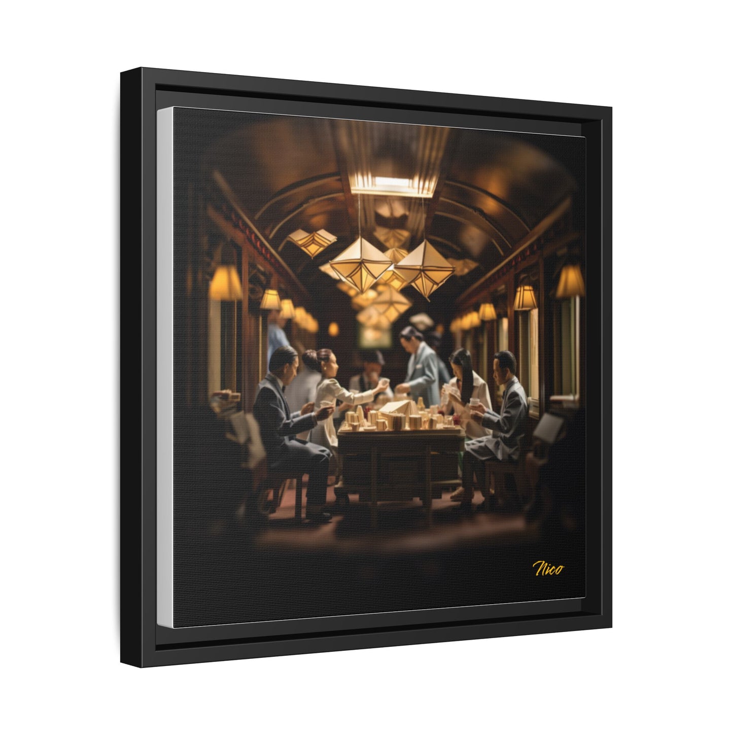 Orient Express Series Print #6 - Black Framed Canvas Print