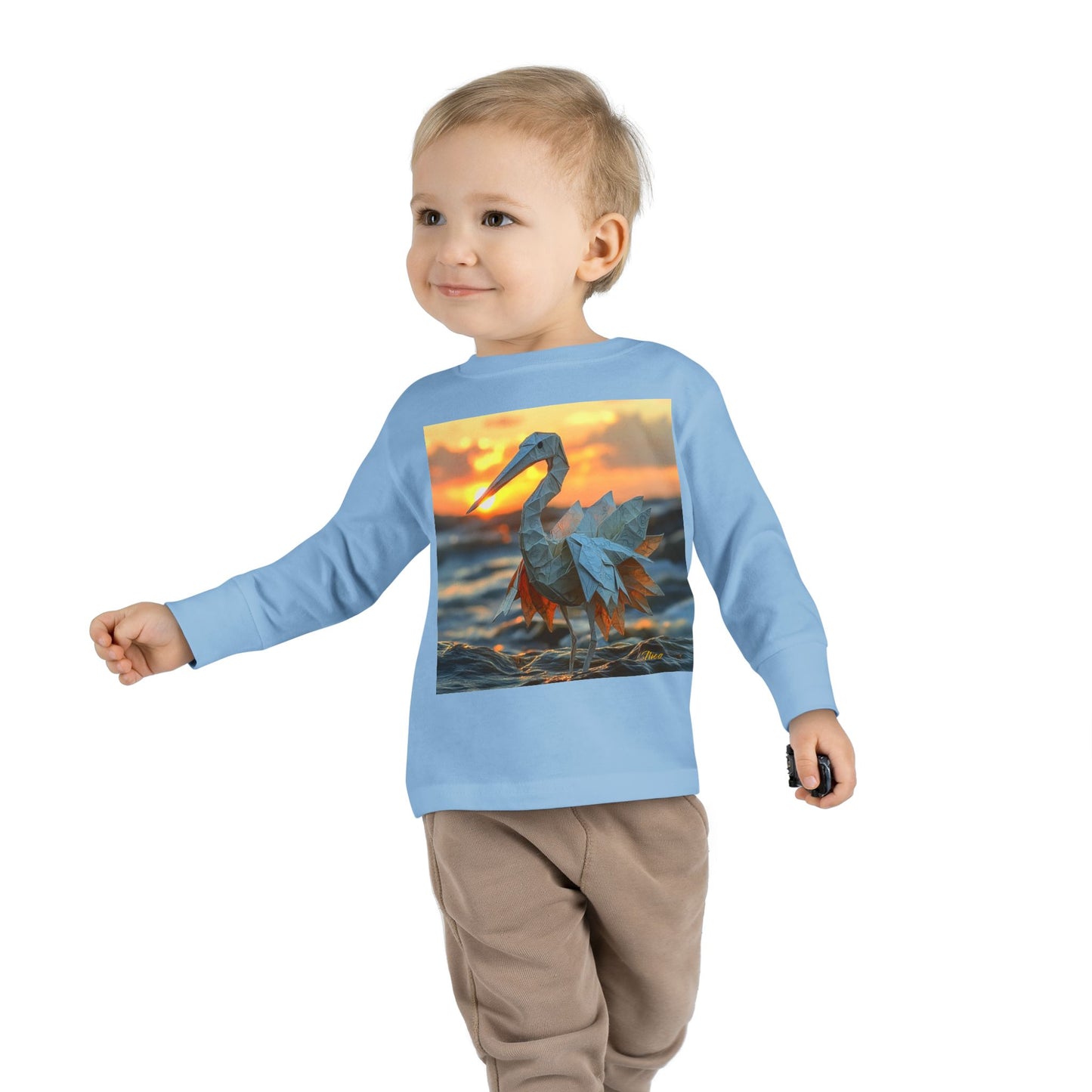 By The Seaside Series Print #1 Toddler Long Sleeve Tee