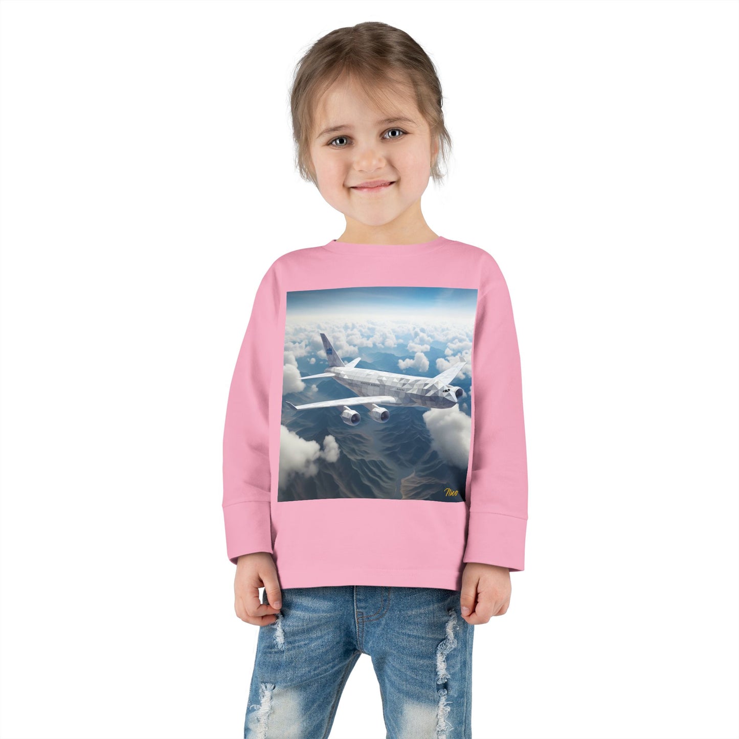 Big Ol' Jet Airliner Series Print #7 Toddler Long Sleeve Tee