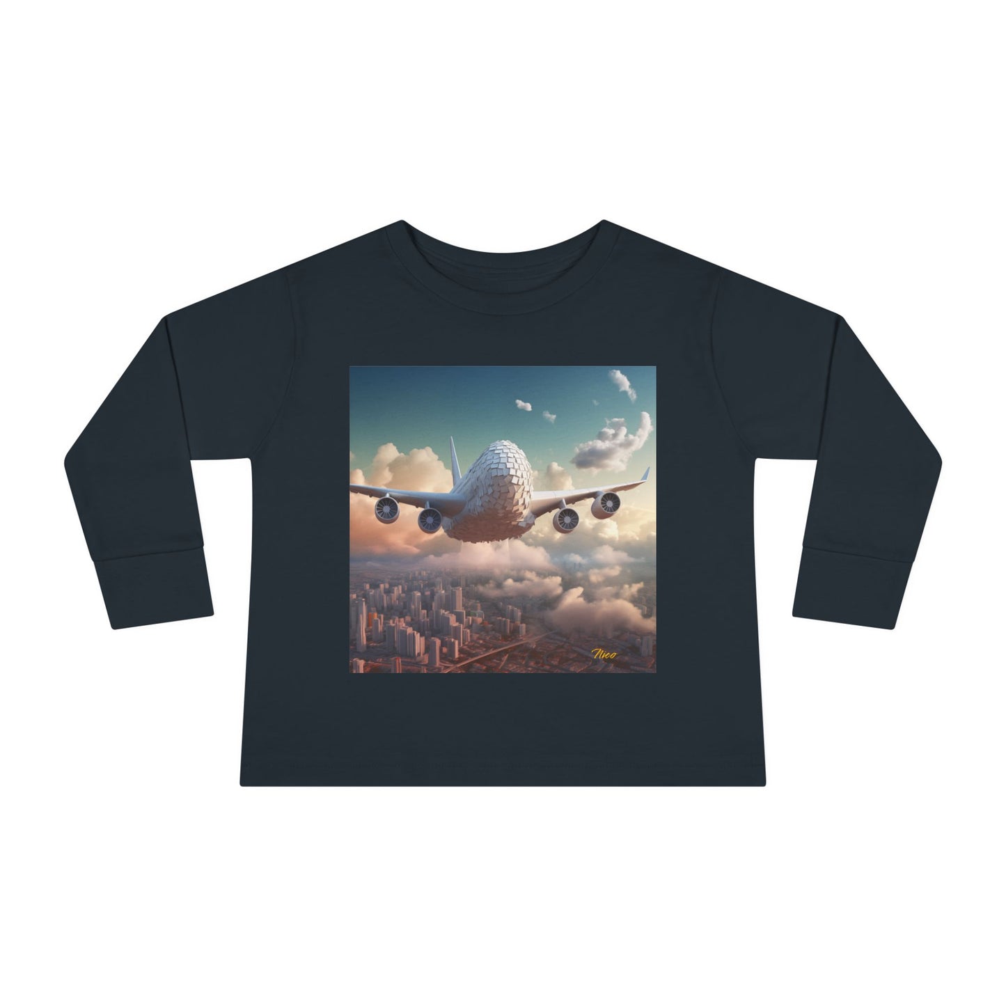 Big Ol' Jet Airliner Series Print #1 Toddler Long Sleeve Tee