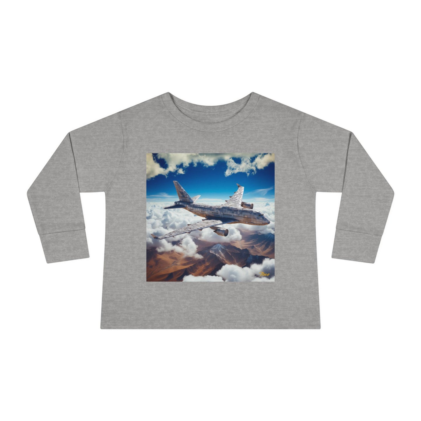 Big Ol' Jet Airliner Series Print #9 Toddler Long Sleeve Tee