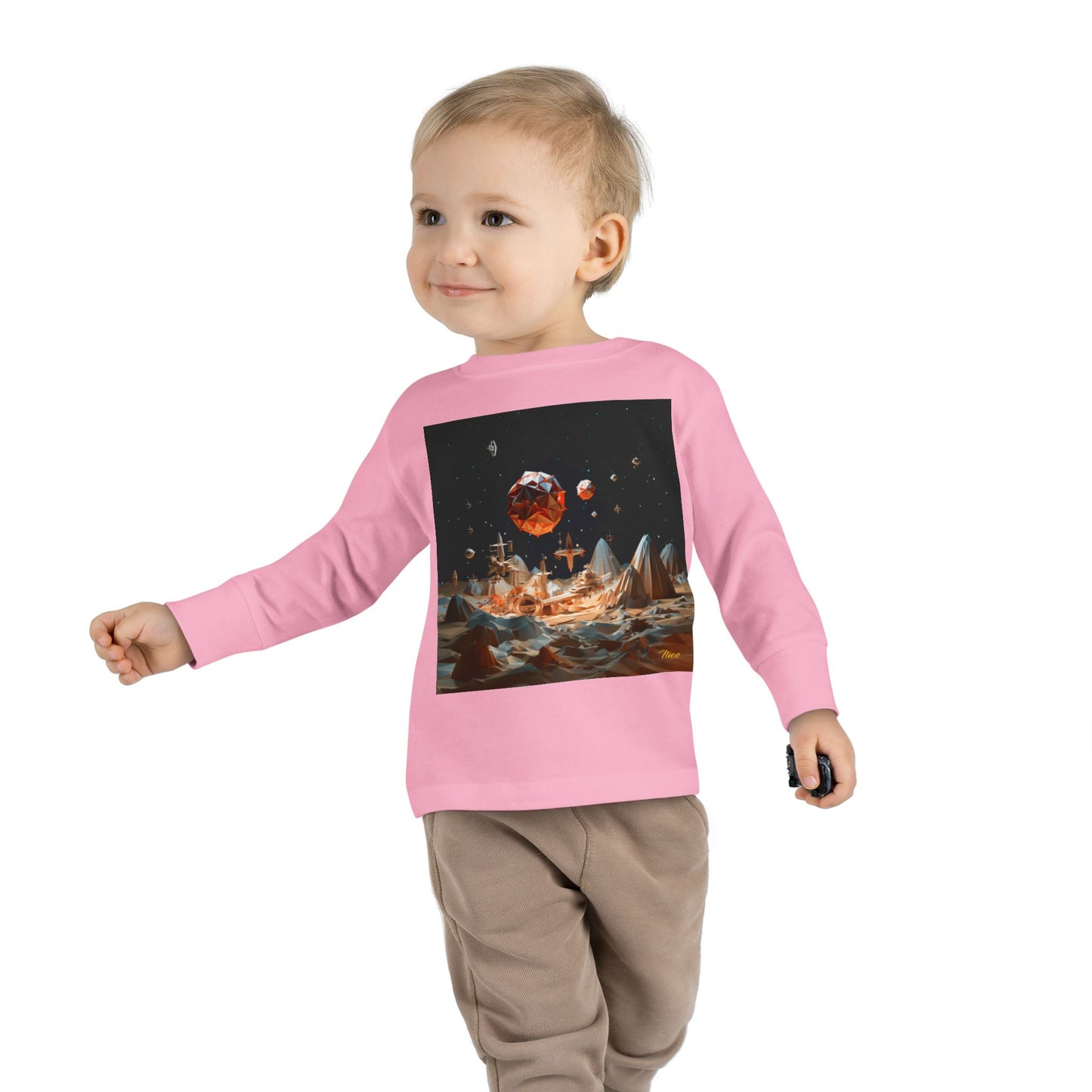 Elons' Dream Series Print #7 Toddler Long Sleeve Tee