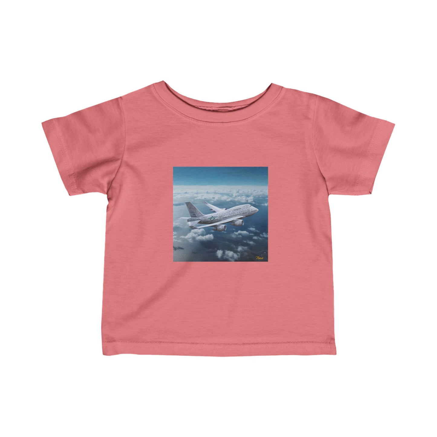 Frequent Flyer Miles Series Print #3 Infant Fine Jersey Tee