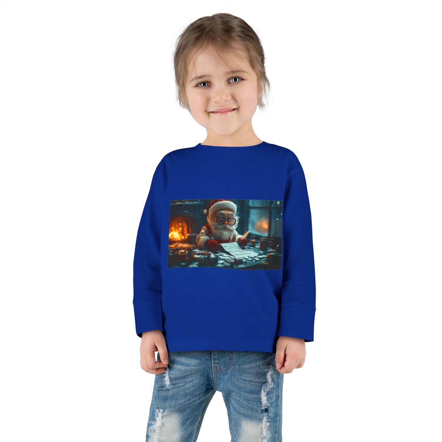 Chirstmas 2024 Series Print #1 Toddler Long Sleeve Tee