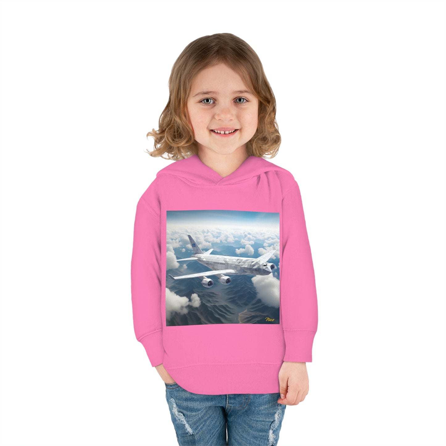 Frequent Flyer Miles Series Print #7 Toddler Pullover Fleece Hoodie