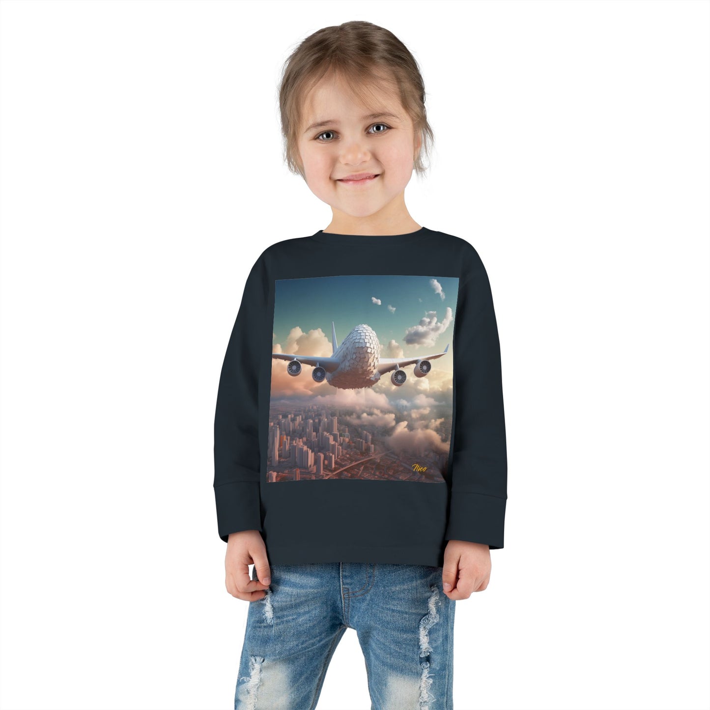 Big Ol' Jet Airliner Series Print #1 Toddler Long Sleeve Tee