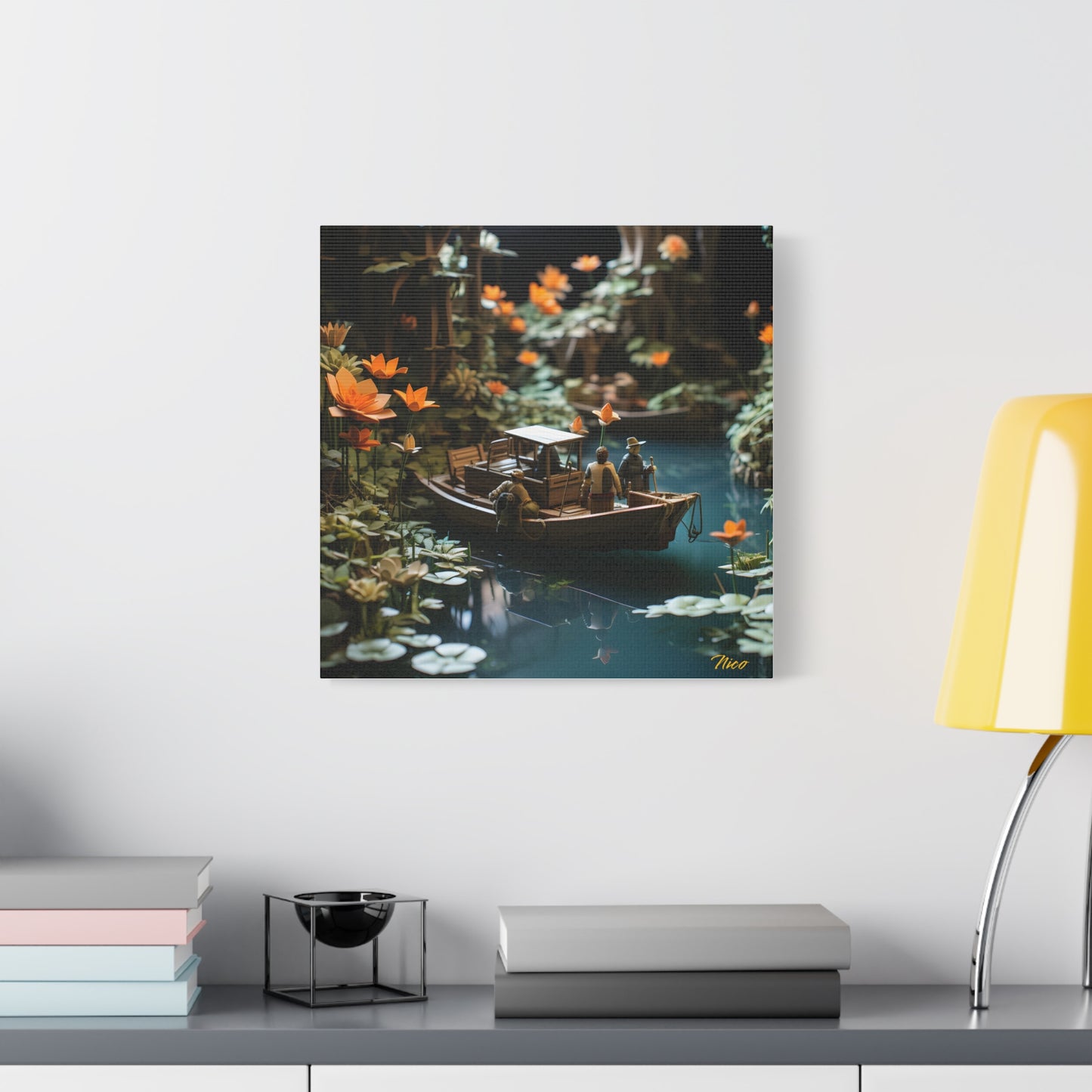 Born On A Bayou Print #4 - Streached Matte Canvas Print, 1.25" Thick