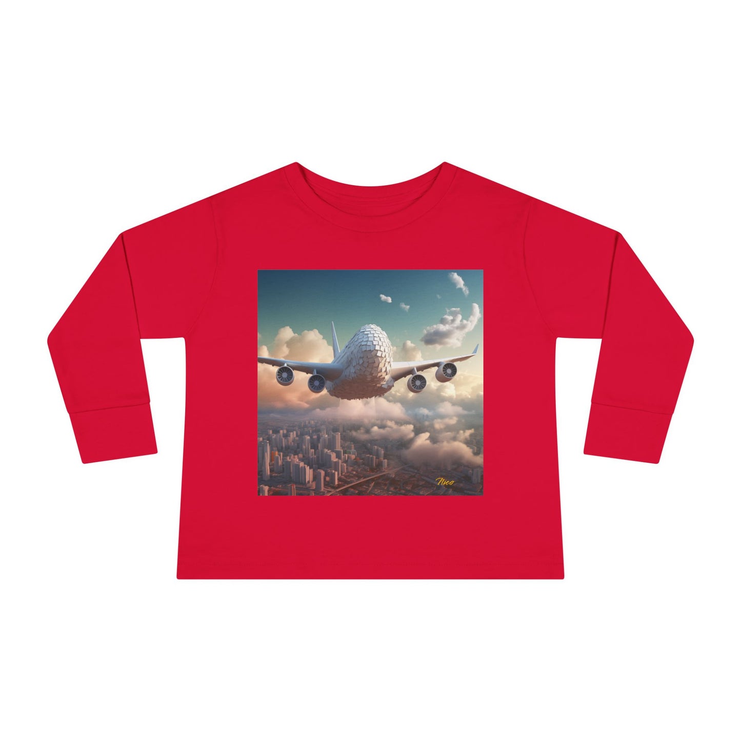 Big Ol' Jet Airliner Series Print #1 Toddler Long Sleeve Tee