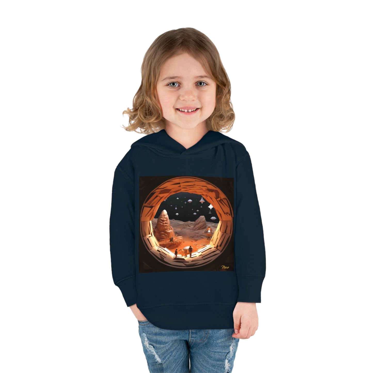 Elons' Dream Series Print #4 Toddler Pullover Fleece Hoodie