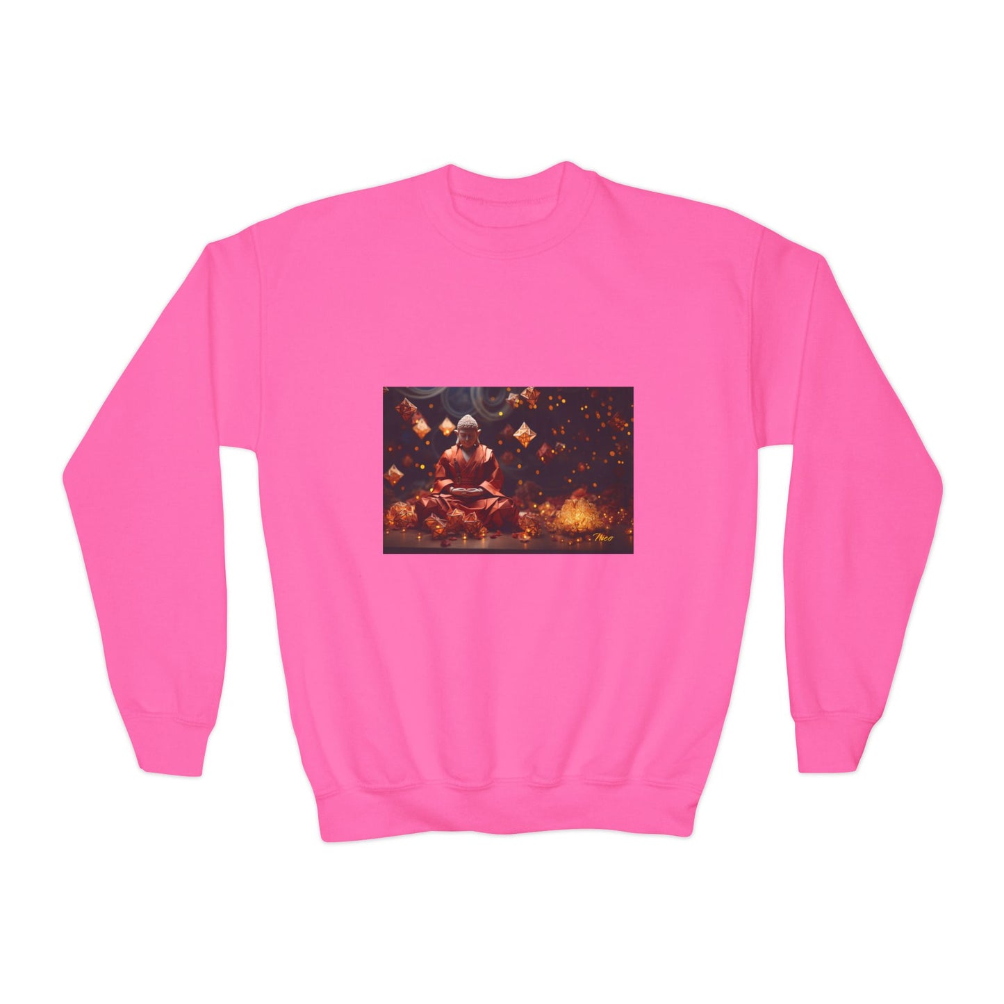 Ascending Buddah Series Print #7 Youth Crewneck Sweatshirt