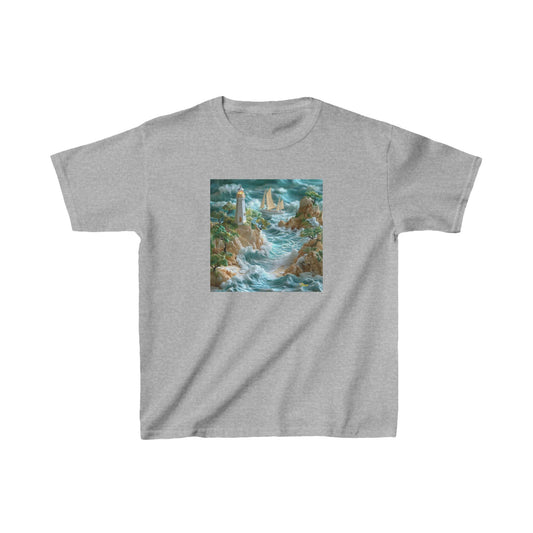 By The Seaside Series Print #9 Kids Heavy Cotton™ Tee