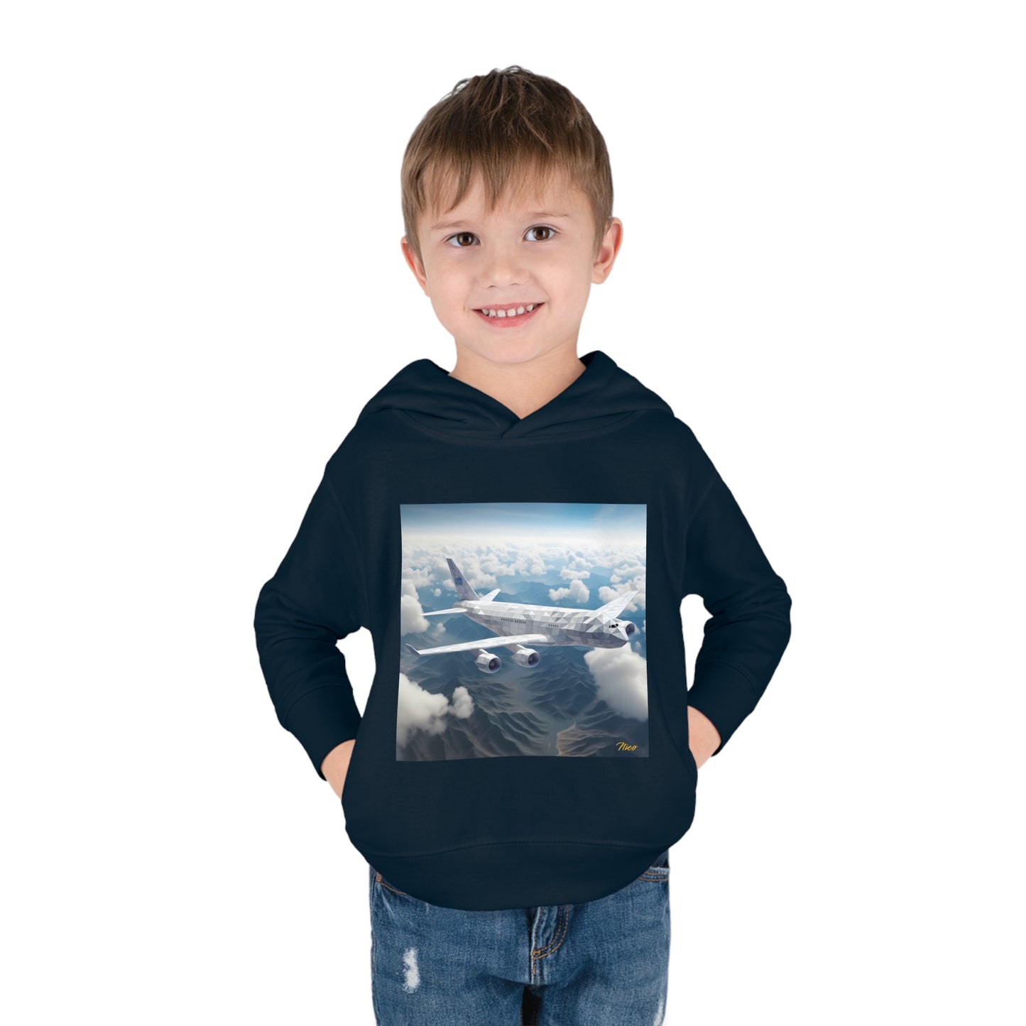 Frequent Flyer Miles Series Print #7 Toddler Pullover Fleece Hoodie