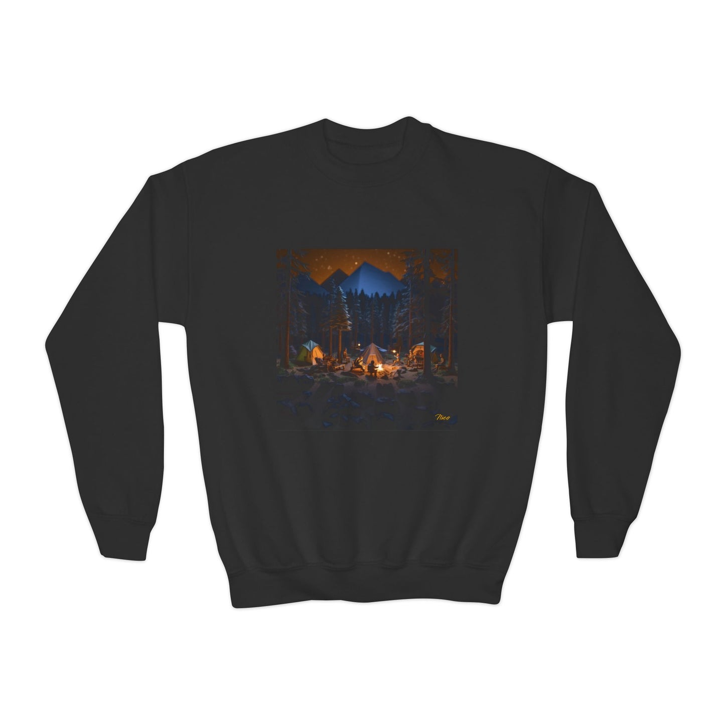 Under The Starry Skies Series Print #1 Youth Crewneck Sweatshirt