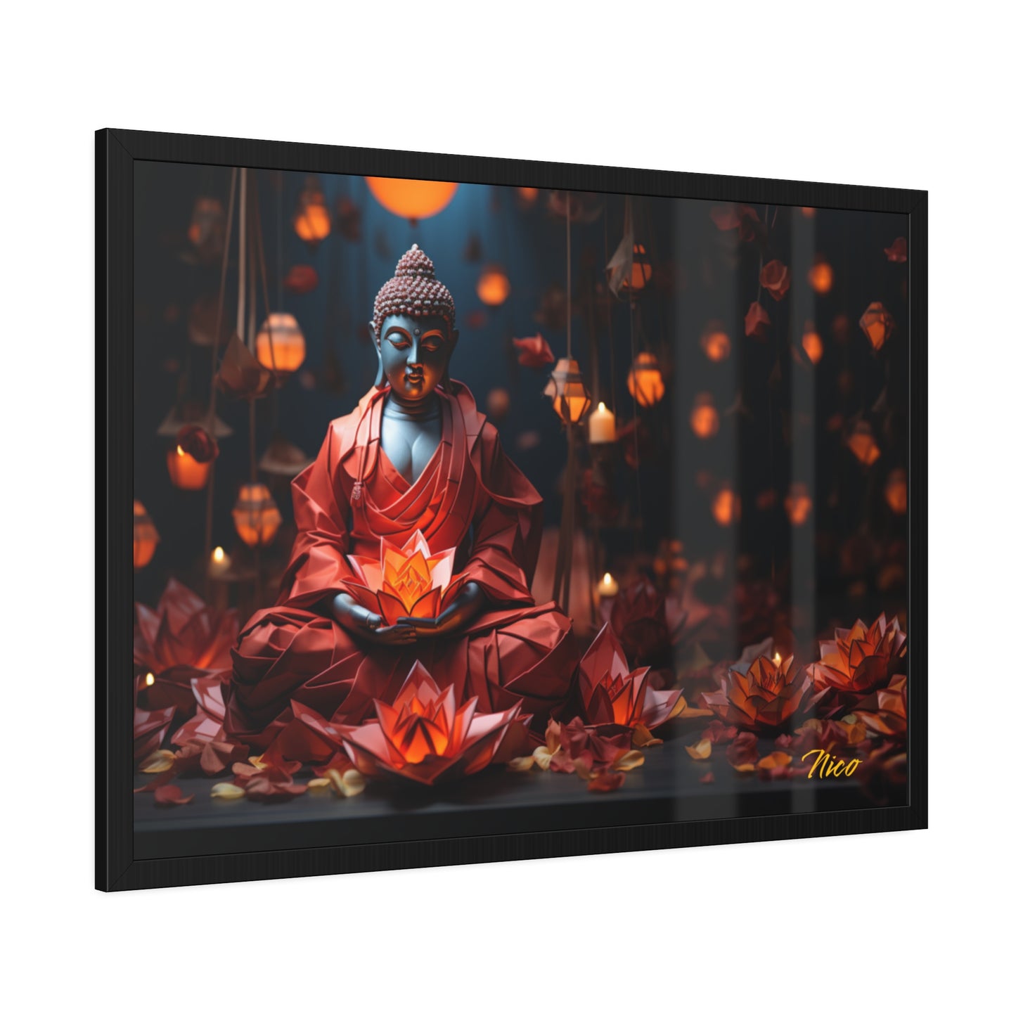 Ascending Buddha Series Print #2 - Framed Fine Art Paper Print