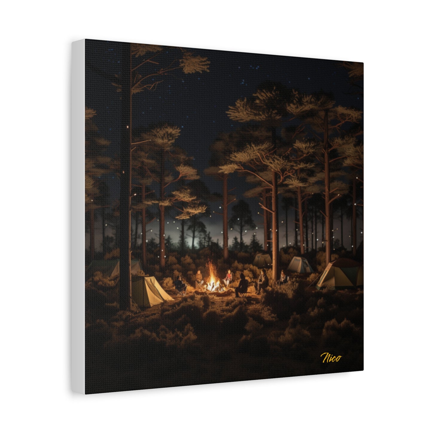 Under The Starry Skies Series Print #9 - Streched Matte Canvas Print, 1.25" Thick