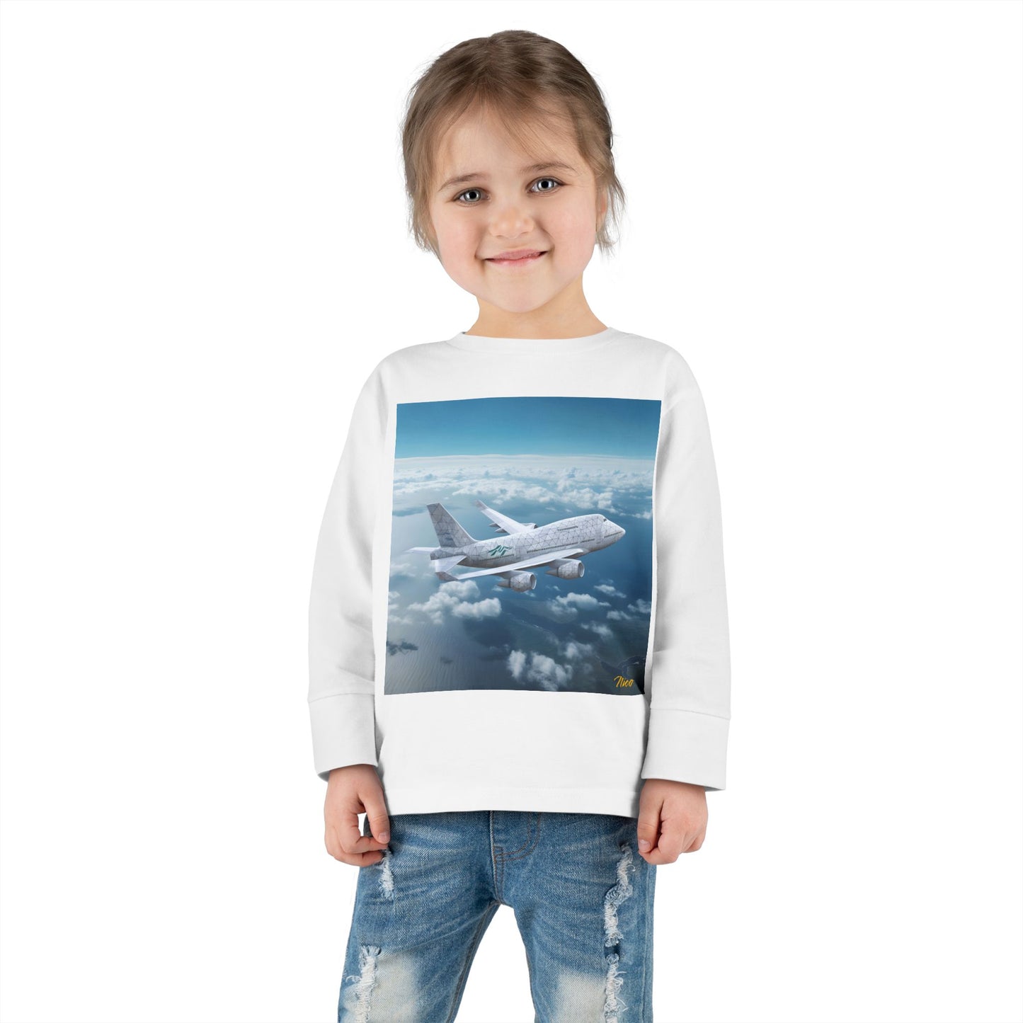 Big Ol' Jet Airliner Series Print #3 Toddler Long Sleeve Tee