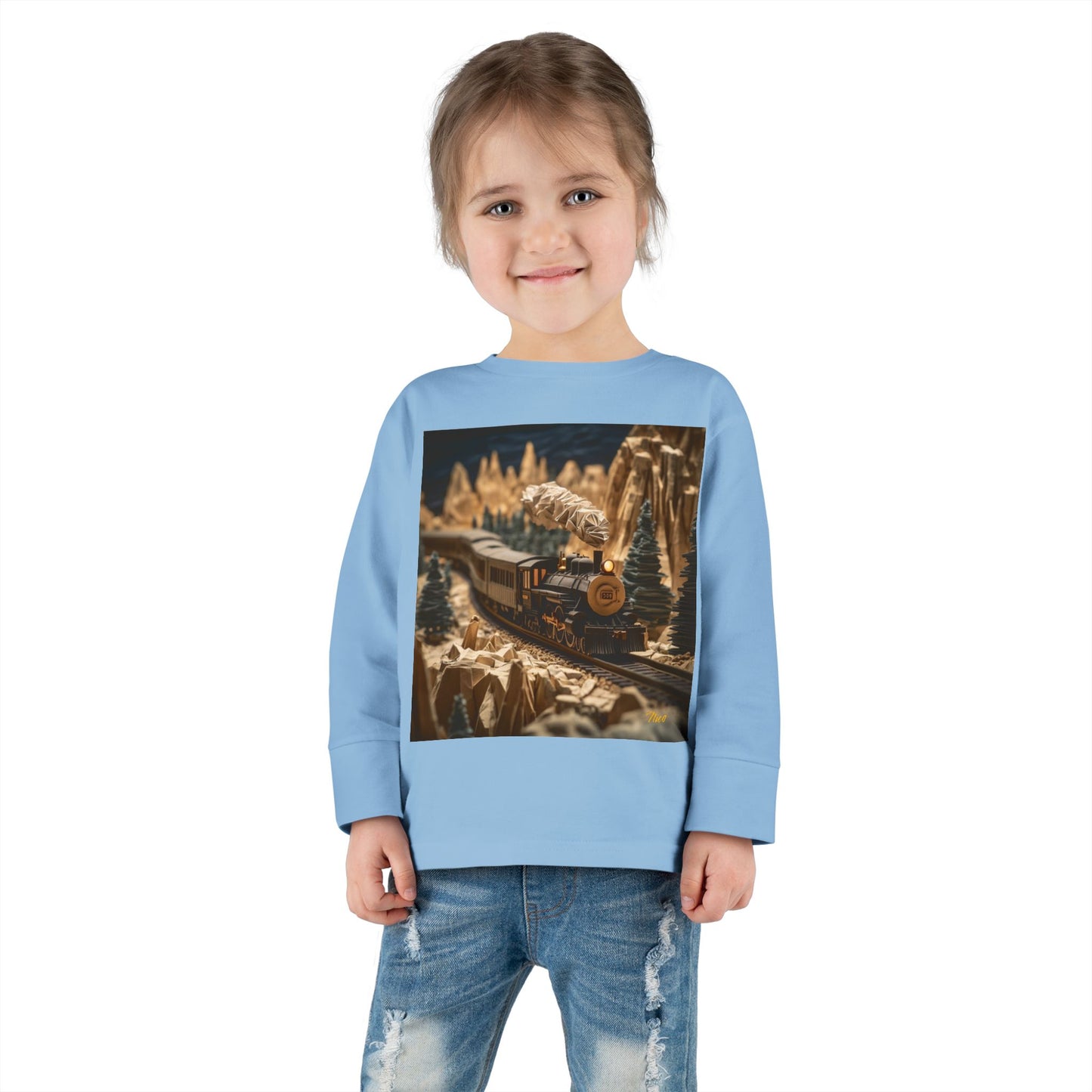 Orient Express Series Print #1 Toddler Long Sleeve Tee