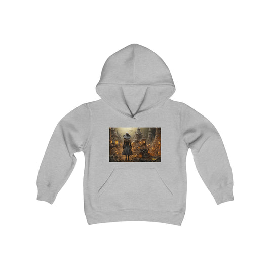 Halloween 2024 Series Print #3 Youth Heavy Blend Hooded Sweatshirt