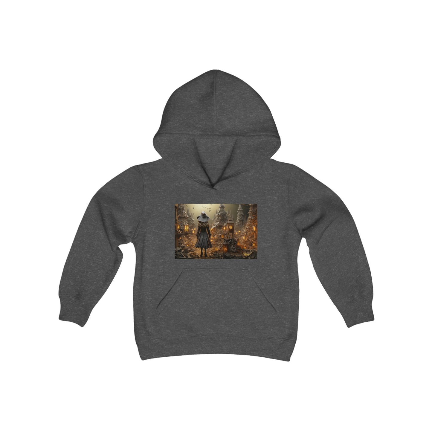 Halloween 2024 Series Print #3 Youth Heavy Blend Hooded Sweatshirt