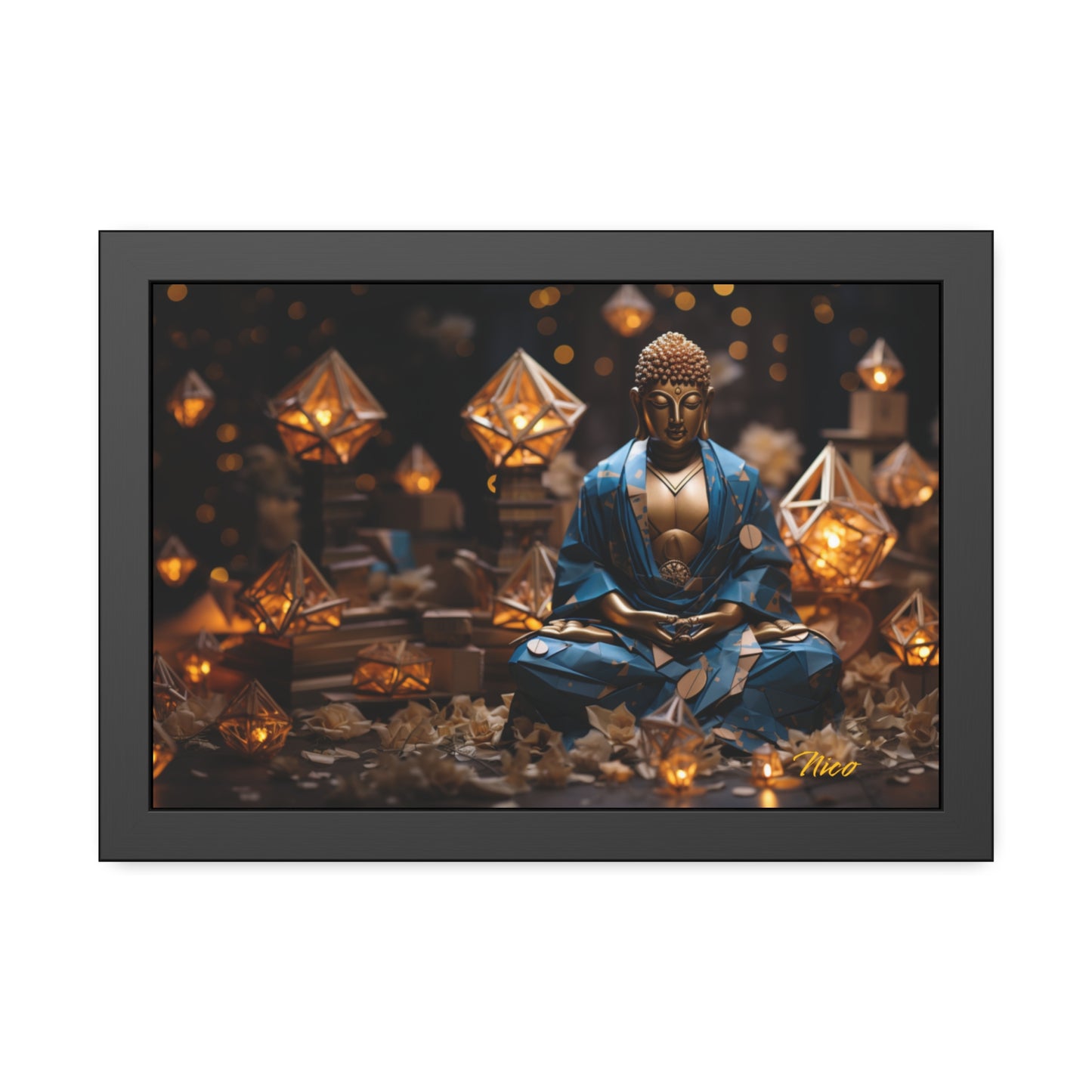 Ascending Buddha Series Print #3 - Framed Fine Art Paper Print