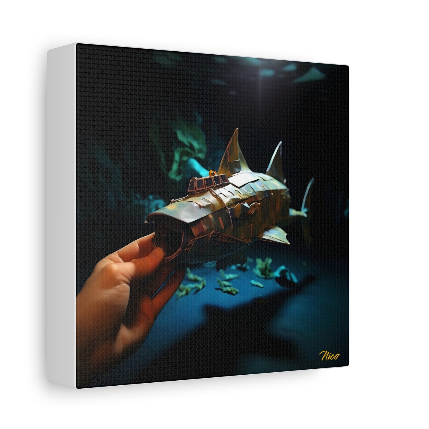 20,000 Leagues Under The Sea Series Print #4 - Streched Matte Canvas Print, 1.25" Thick