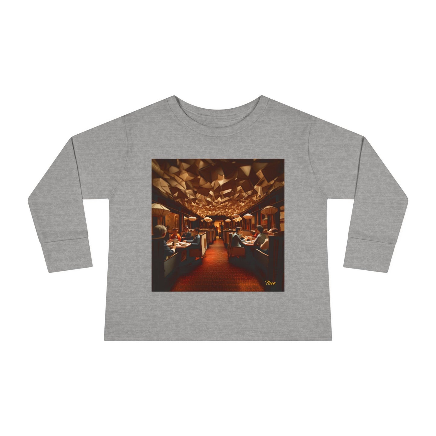 Orient Express Series Print #2 Toddler Long Sleeve Tee