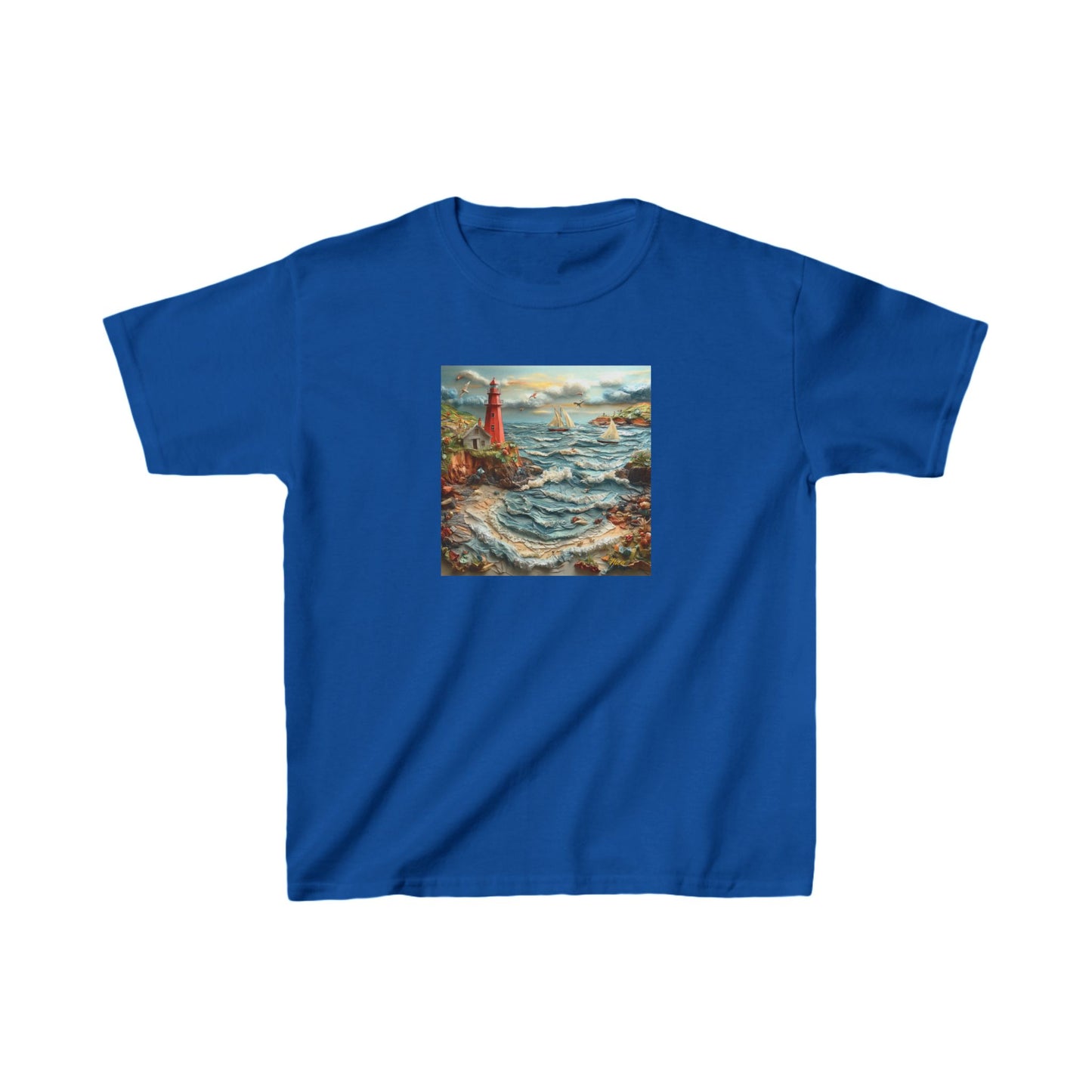 By The Seaside Series Print #2 Kids Heavy Cotton™ Tee