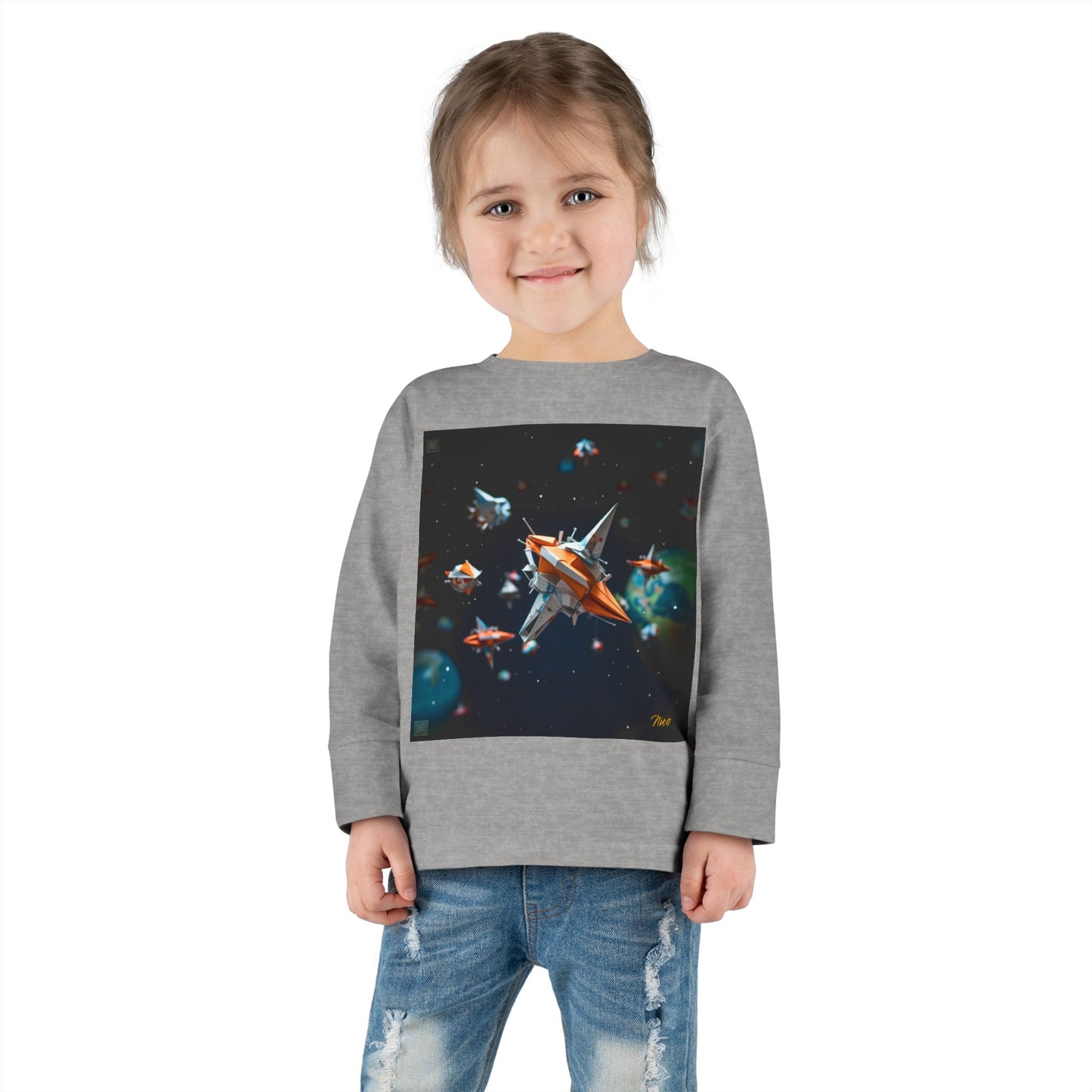 Elons' Dream Series Print #1 Toddler Long Sleeve Tee