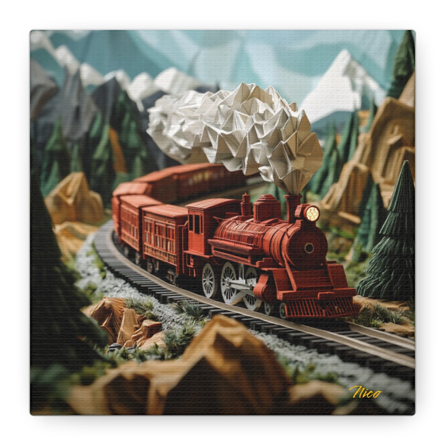 Orient Express Series Print #3 - Streched Matte Canvas Print, 1.25" Thick