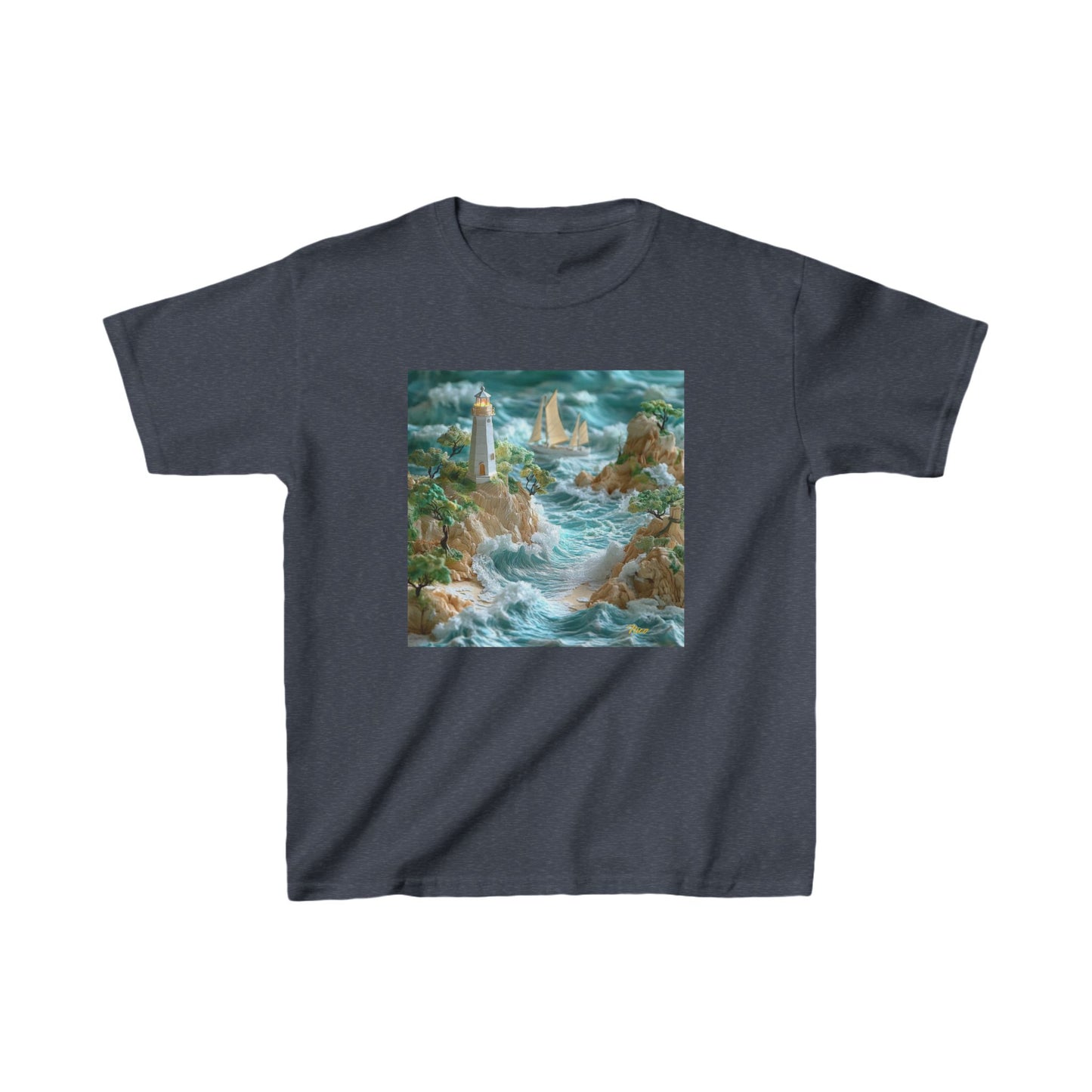 By The Seaside Series Print #9 Kids Heavy Cotton™ Tee