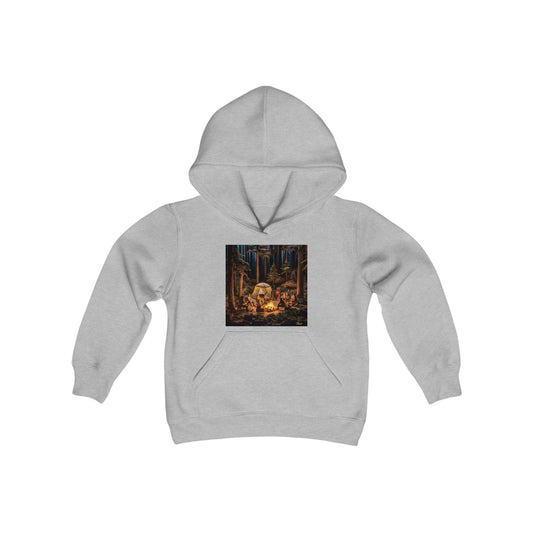 Under The Starry Skies Series Print #4 Youth Heavy Blend Hooded Sweatshirt