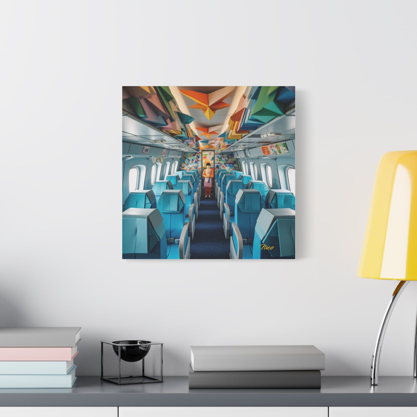 Frequent Flyer Miles Series Print #6 - Streched Matte Canvas Print, 1.25" Thick