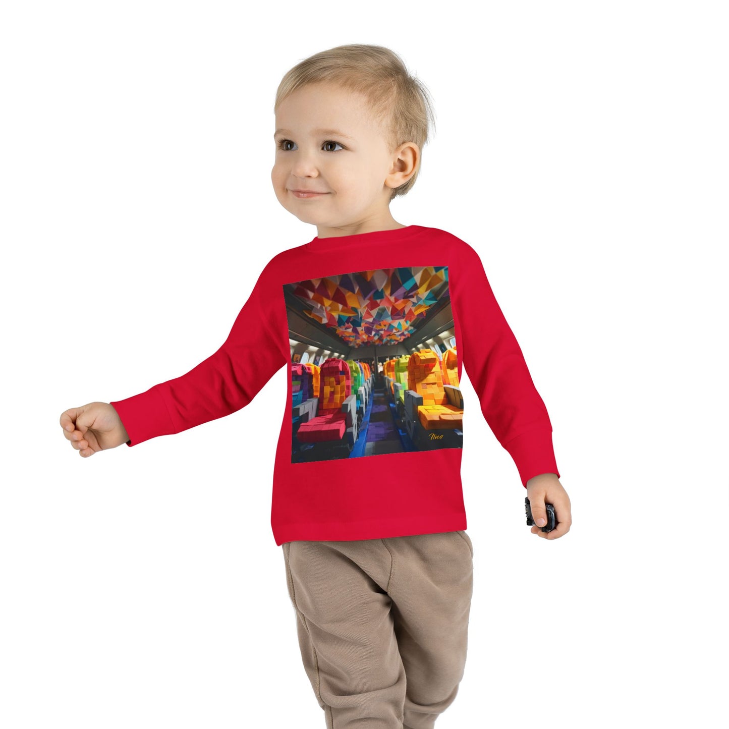 Big Ol' Jet Airliner Series Print #4 Toddler Long Sleeve Tee