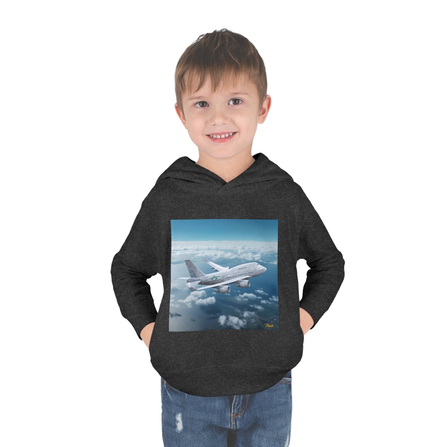 Frequent Flyer Miles Series Print #3 Toddler Pullover Fleece Hoodie